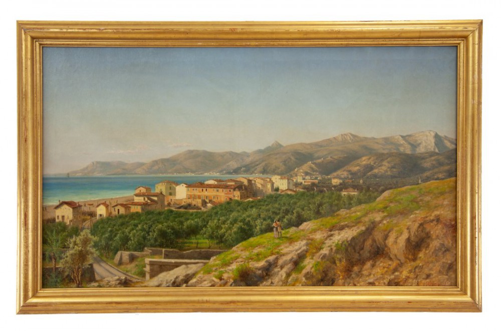 carlo pizzi: Veduta di Mentone
